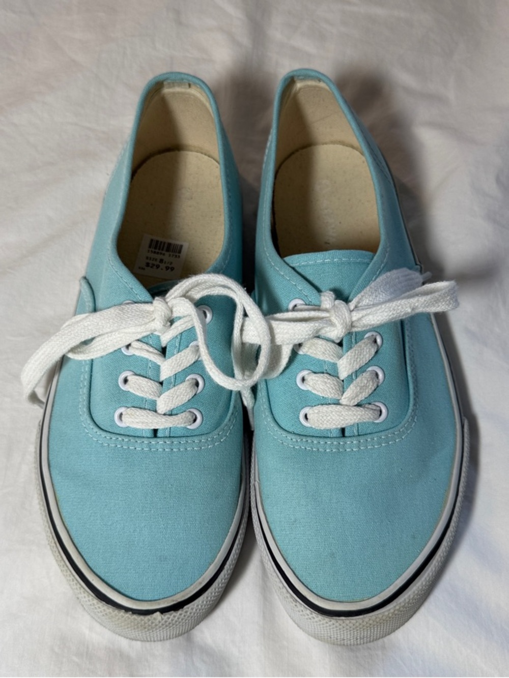 Airwalk Vintage Light Blue Canvas Lace-Up Sneakers
